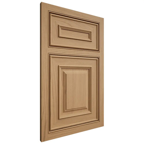 Shiloh Cabinetry Beaded Inset Portland Alder Plain Cut Natural Door
