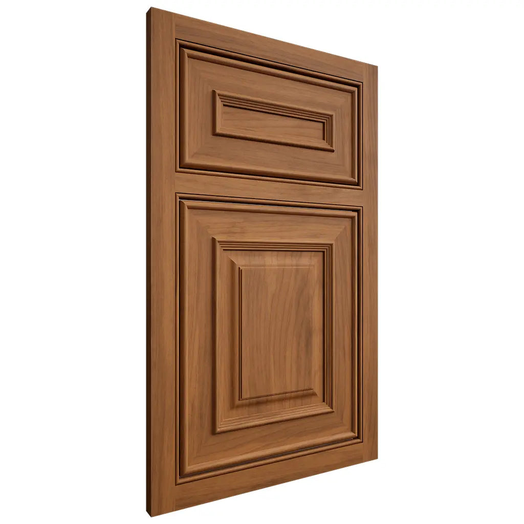 Shiloh Cabinetry Beaded Inset Portland Hickory Plain Cut Chestnut Door