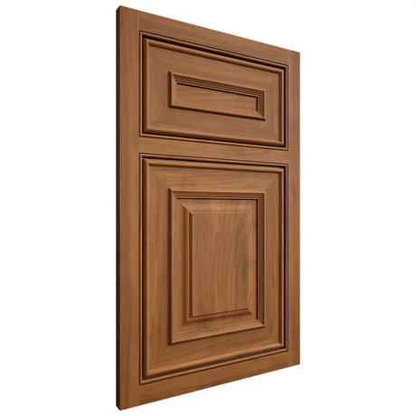 Shiloh Cabinetry Beaded Inset Portland Hickory Plain Cut Chestnut Door