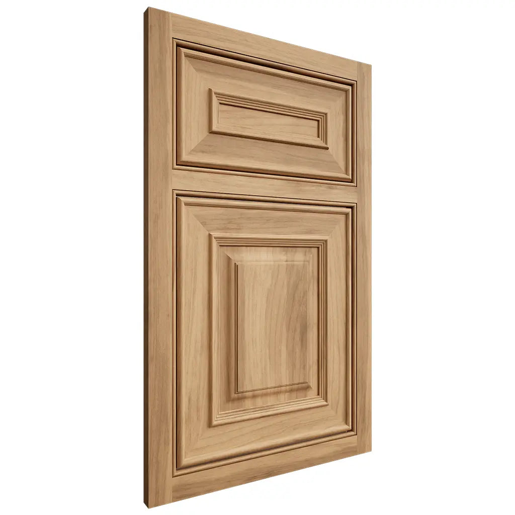 Shiloh Cabinetry Beaded Inset Portland Hickory Plain Cut Natural Door