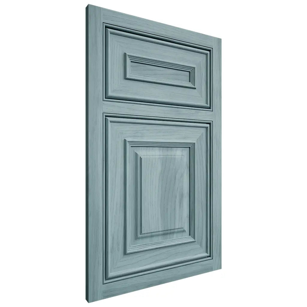Shiloh Cabinetry Beaded Inset Portland Hickory Plain Cut Sky Door