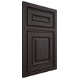 Shiloh Cabinetry Beaded Inset Portland Poplar Plain Cut Carbon Door