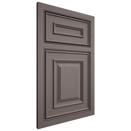 Shiloh Cabinetry Beaded Inset Portland Poplar Plain Cut Heatherstone Door