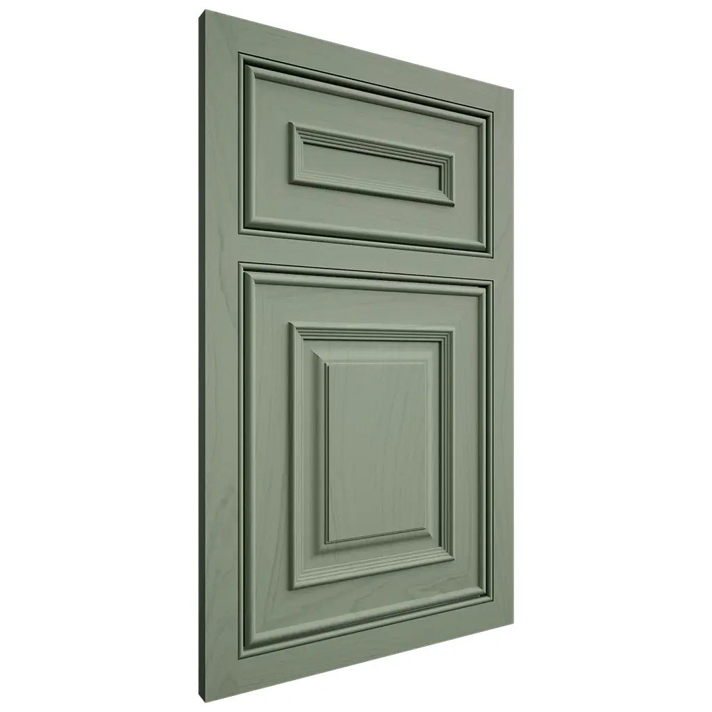 Shiloh Cabinetry Beaded Inset Portland Poplar Plain Cut Moss Door