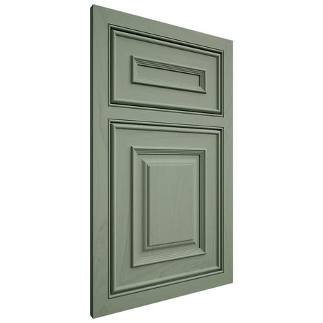 Shiloh Cabinetry Beaded Inset Portland Poplar Plain Cut Moss Door