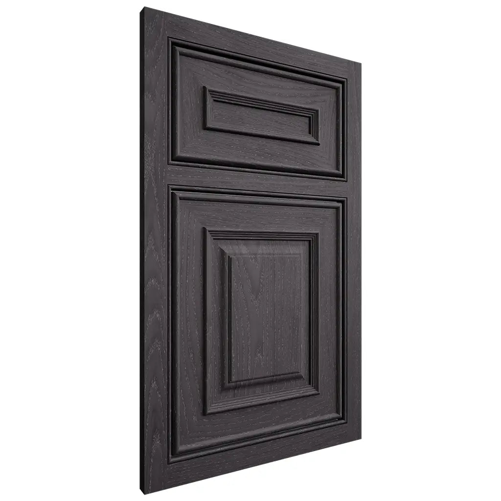 Shiloh Cabinetry Beaded Inset Portland Red Oak Plain Cut Harbor Door