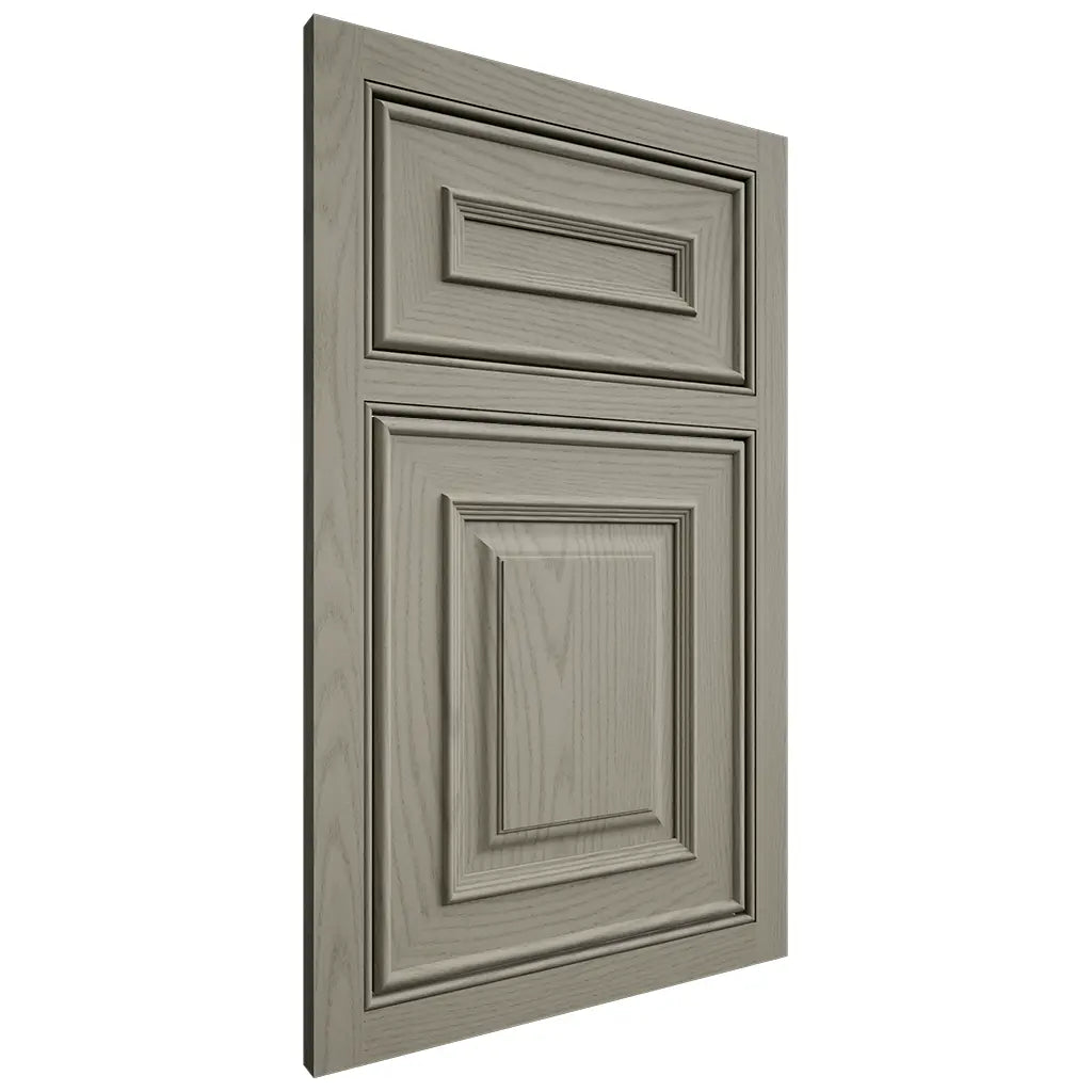 Shiloh Cabinetry Beaded Inset Portland Red Oak Plain Cut Thyme Door