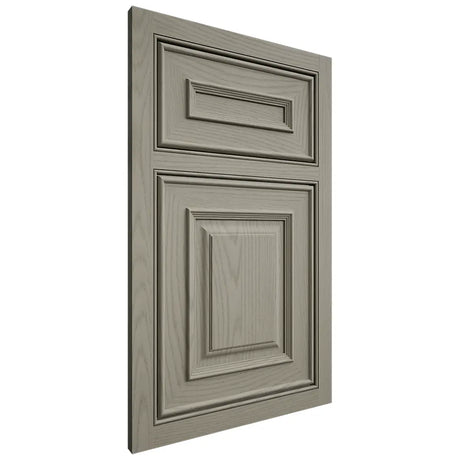 Shiloh Cabinetry Beaded Inset Portland Red Oak Plain Cut Thyme Door