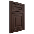Shiloh Cabinetry Beaded Inset Portland Walnut Plain Cut Bison Door