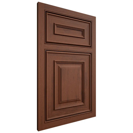 Shiloh Cabinetry Beaded Inset Portland Walnut Plain Cut Rye Door
