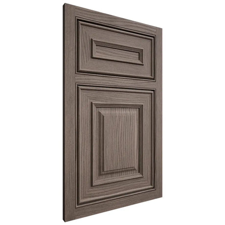 Shiloh Cabinetry Beaded Inset Portland White Oak Plain Cut Clay Door