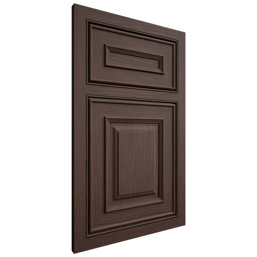 Shiloh Cabinetry Beaded Inset Portland White Oak Plain Cut Dusk Door