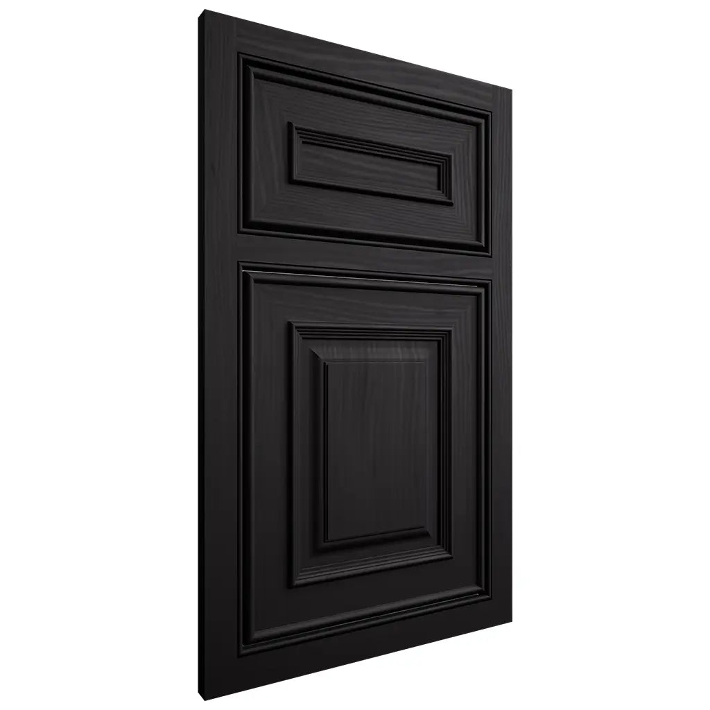 Shiloh Cabinetry Beaded Inset Portland White Oak Plain Cut Espresso Door