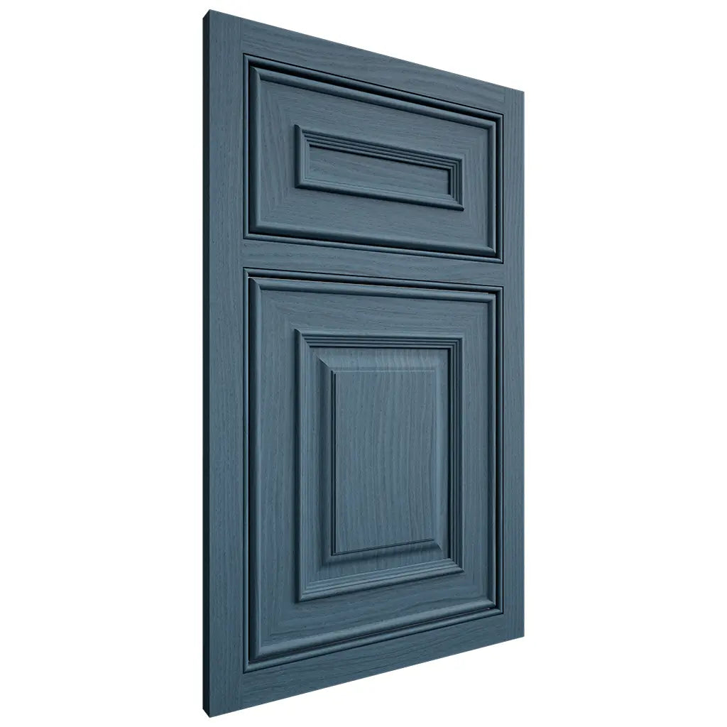 Shiloh Cabinetry Beaded Inset Portland White Oak Plain Cut Hudson Door
