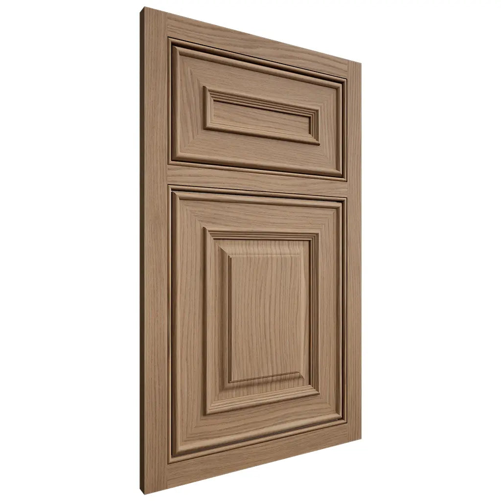 Shiloh Cabinetry Beaded Inset Portland White Oak Plain Cut Natural Door