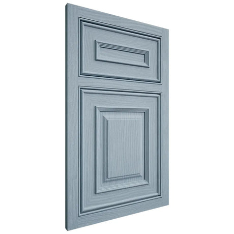 Shiloh Cabinetry Beaded Inset Portland White Oak Plain Cut Sky Door