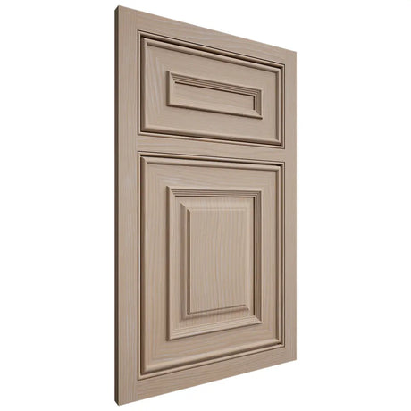 Shiloh Cabinetry Beaded Inset Portland White Oak Plain Cut Straw Door