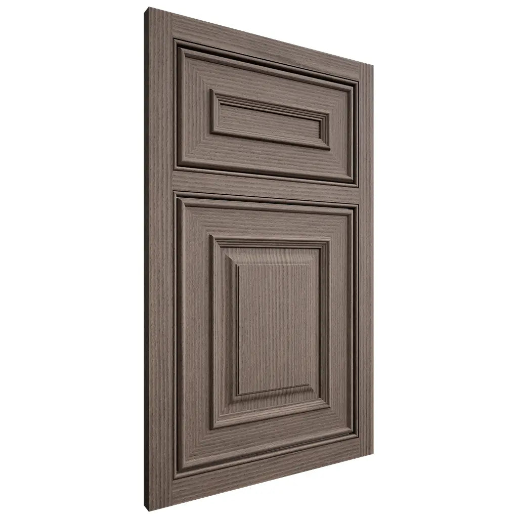 Shiloh Cabinetry Beaded Inset Portland White Oak Rift Cut Clay Door