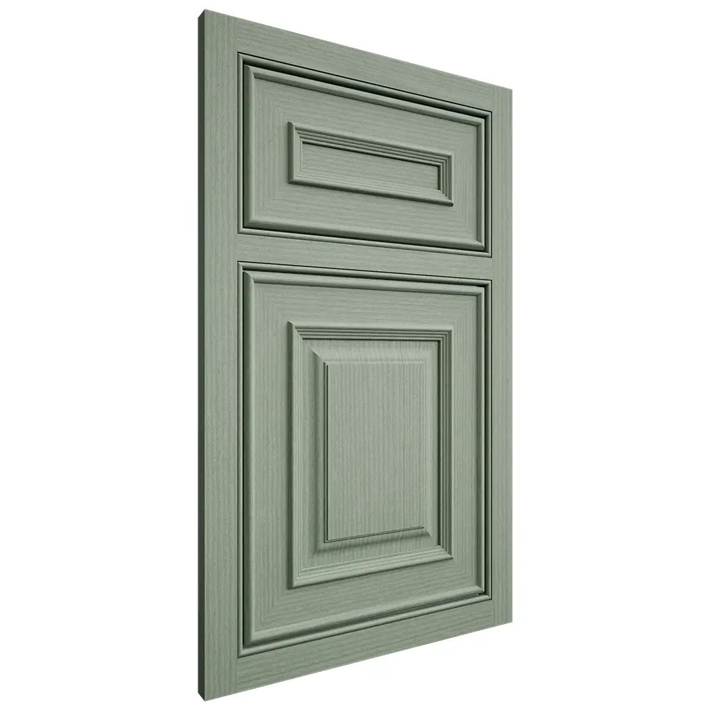 Shiloh Cabinetry Beaded Inset Portland White Oak Rift Cut Moss Door