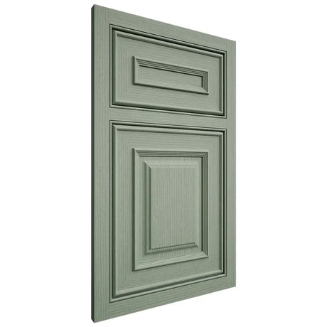 Shiloh Cabinetry Beaded Inset Portland White Oak Rift Cut Moss Door