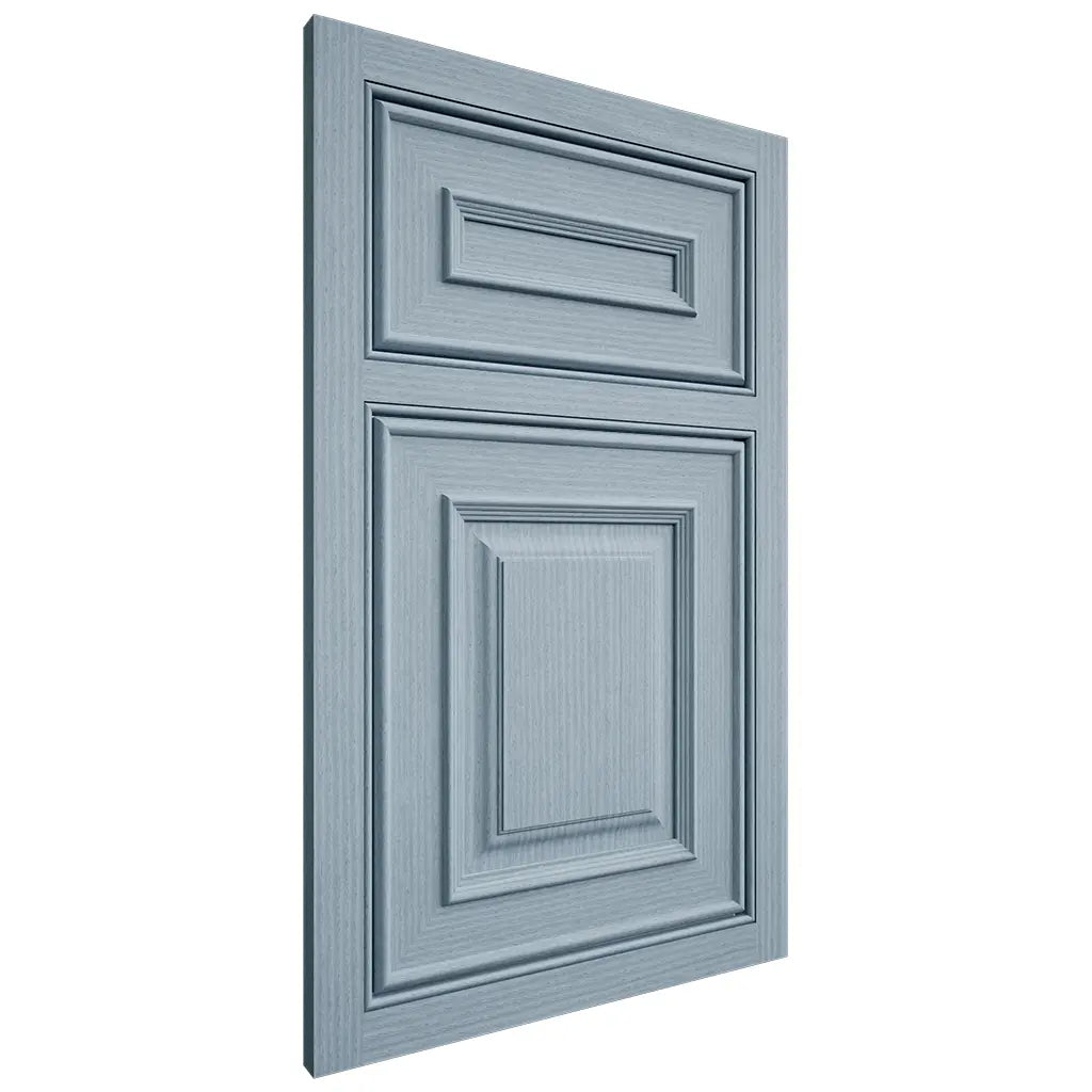 Shiloh Cabinetry Beaded Inset Portland White Oak Rift Cut Sky Door