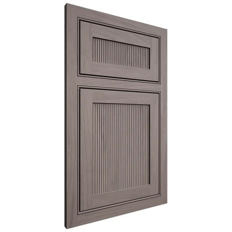 Shiloh Cabinetry Beaded Inset Reeded Malibu Alder Plain Cut Stonehenge Door