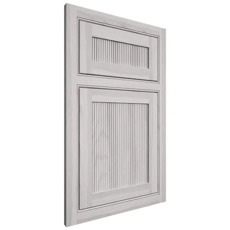 Shiloh Cabinetry Beaded Inset Reeded Malibu Hickory Plain Cut Cotton Door