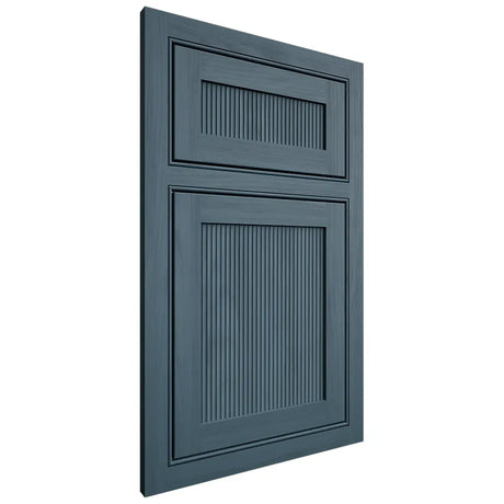 Shiloh Cabinetry Beaded Inset Reeded Malibu Hickory Plain Cut Hudson Door