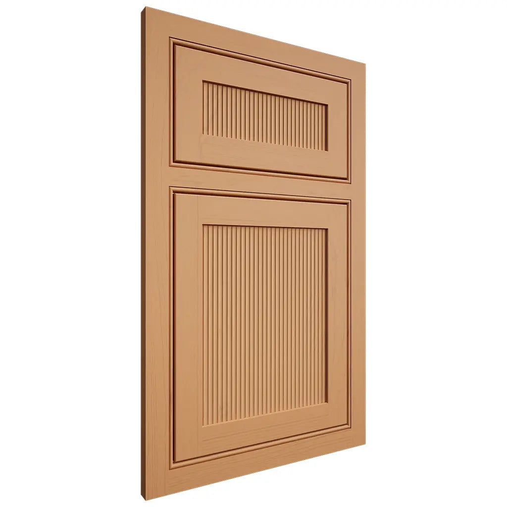Shiloh Cabinetry Beaded Inset Reeded Malibu Maple Plain Cut Golden Door