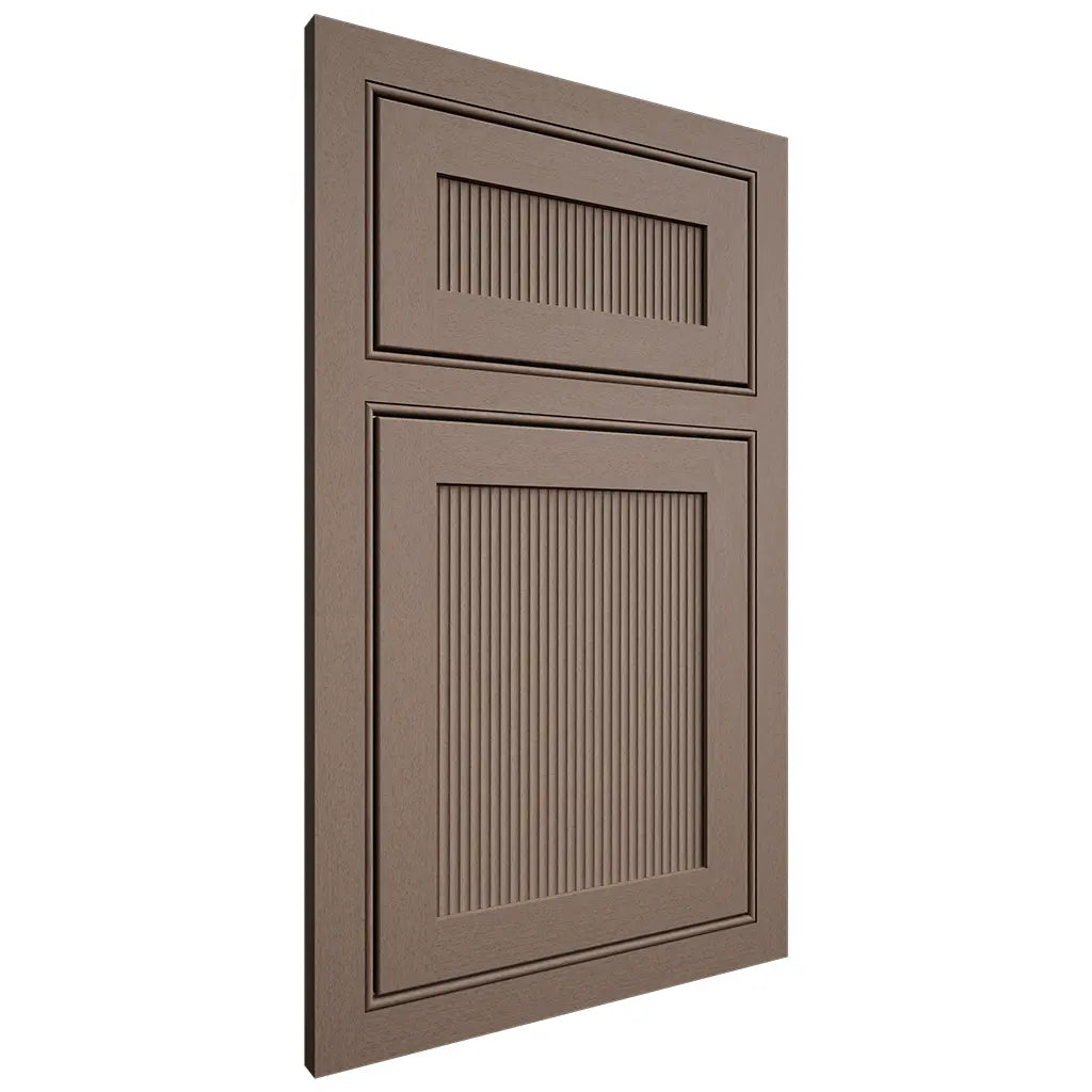 Shiloh Cabinetry Beaded Inset Reeded Malibu Maple Plain Cut Rockbridge Door