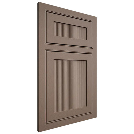 Shiloh Cabinetry Beaded Inset Reeded Malibu Maple Plain Cut Rockbridge Door