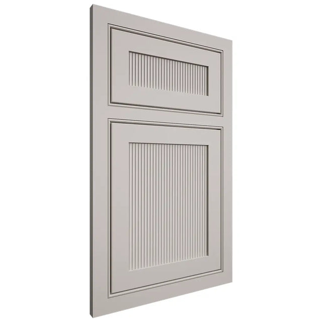 Shiloh Cabinetry Beaded Inset Reeded Malibu Paintable Amazing Gray Door