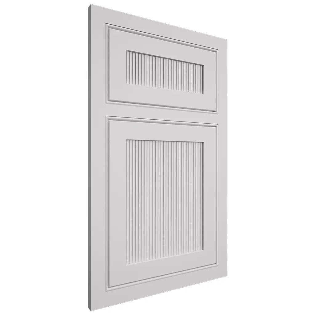 Shiloh Cabinetry Beaded Inset Reeded Malibu Paintable Arctic Door