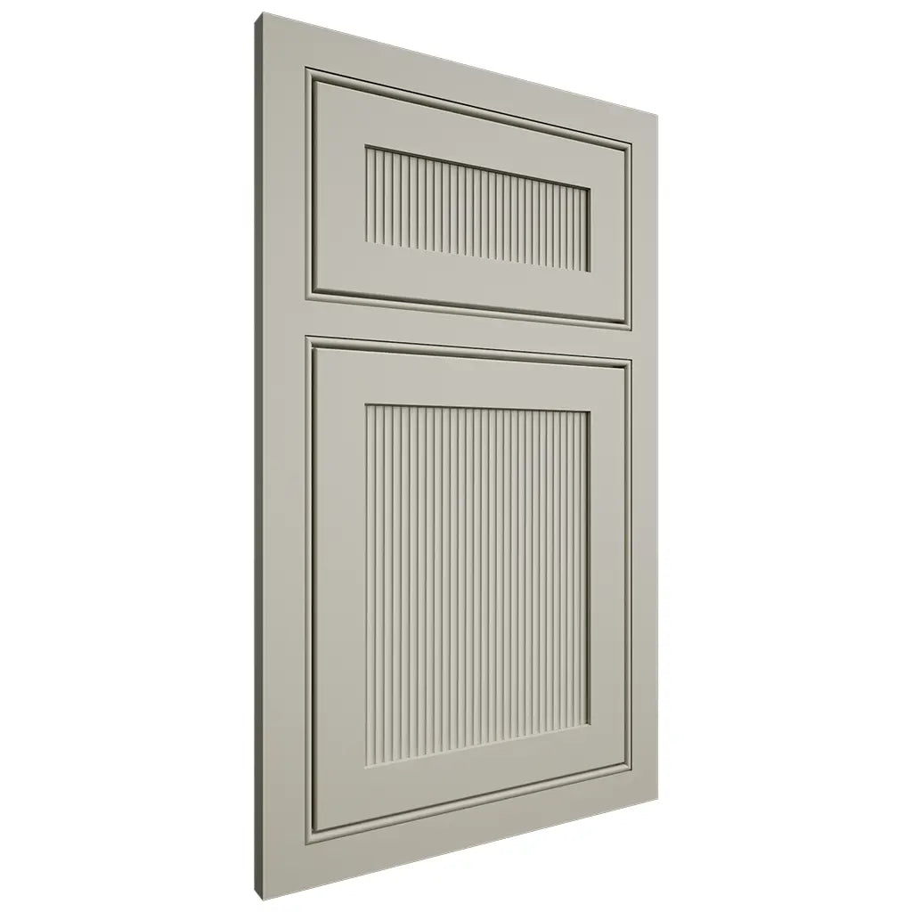 Shiloh Cabinetry Beaded Inset Reeded Malibu Paintable Clary Sage Door