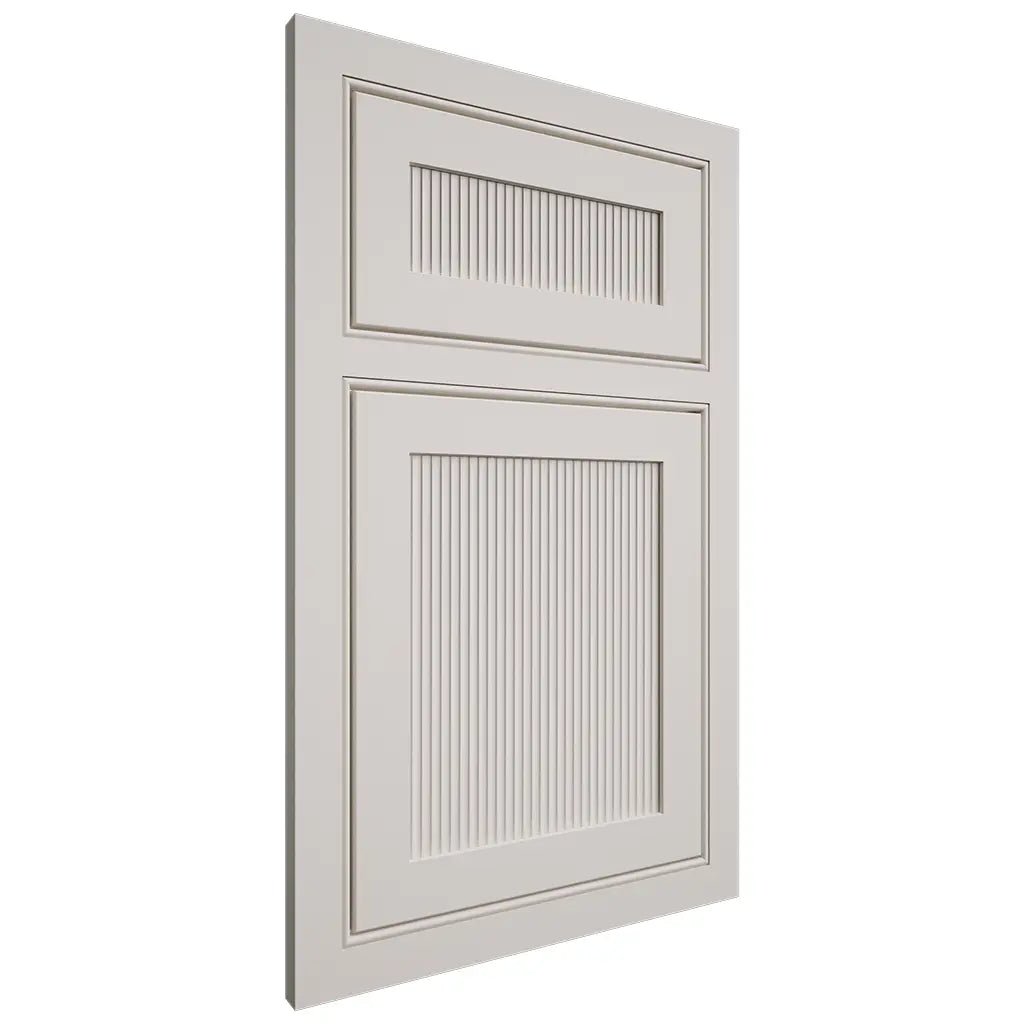 Shiloh Cabinetry Beaded Inset Reeded Malibu Paintable Eggshell Door