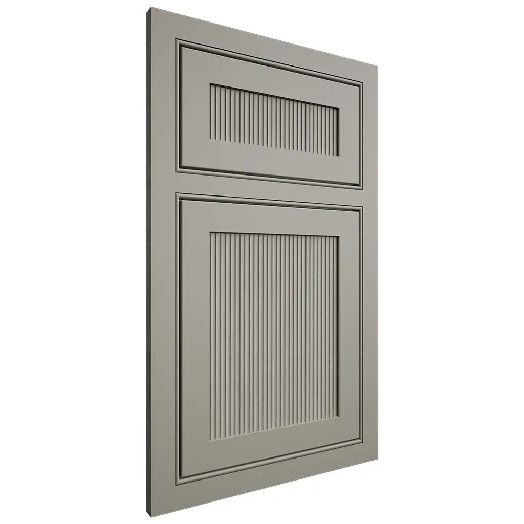 Shiloh Cabinetry Beaded Inset Reeded Malibu Paintable Evergreen Fog Door