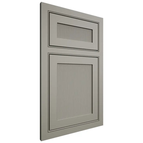 Shiloh Cabinetry Beaded Inset Reeded Malibu Paintable Evergreen Fog Door