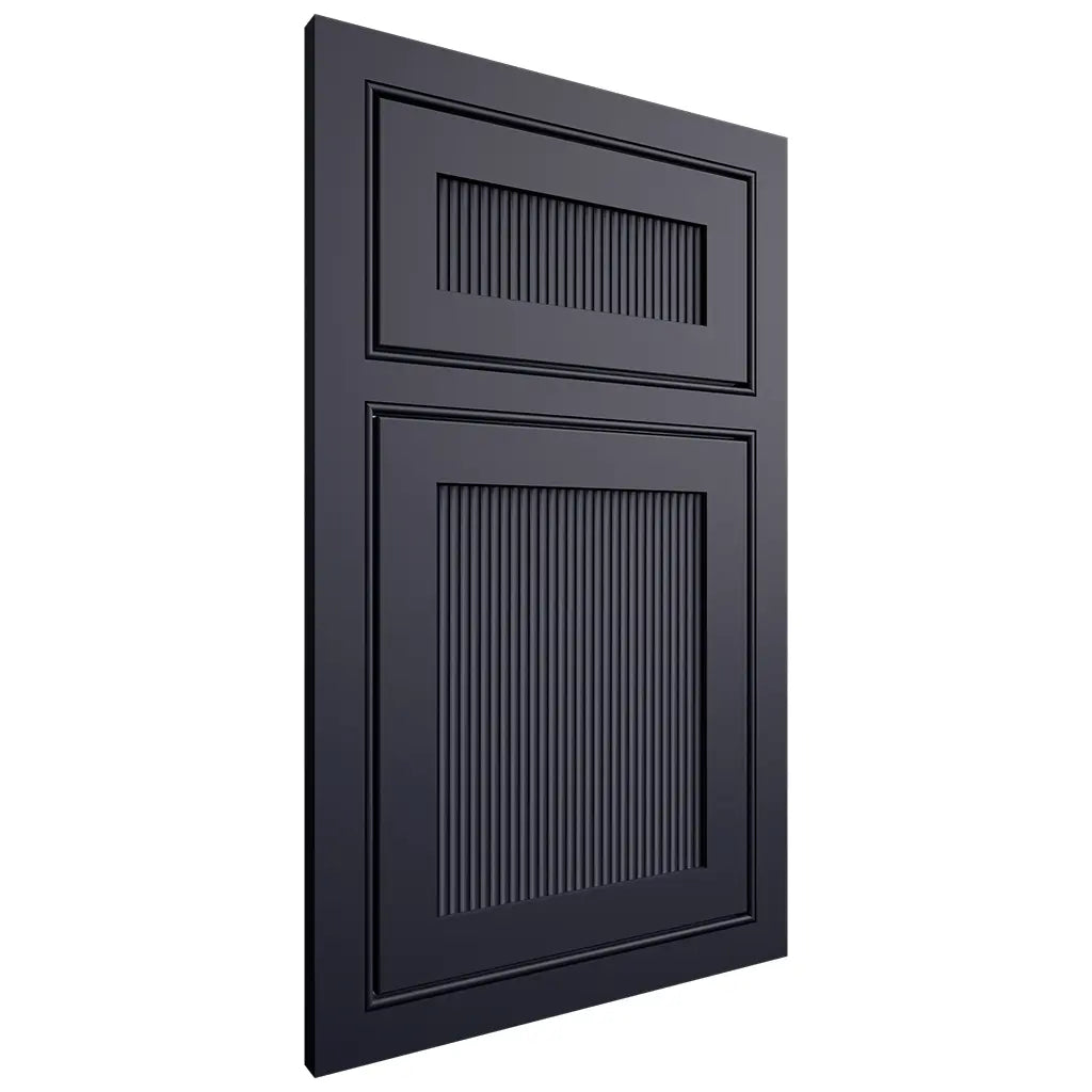 Shiloh Cabinetry Beaded Inset Reeded Malibu Paintable Hale Navy Door