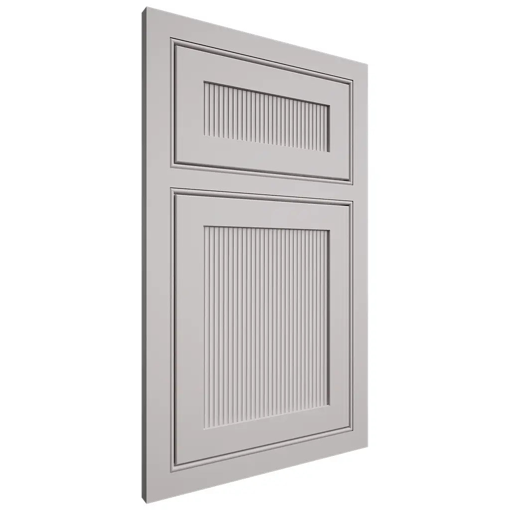 Shiloh Cabinetry Beaded Inset Reeded Malibu Paintable Light French Gray Door