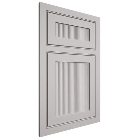 Shiloh Cabinetry Beaded Inset Reeded Malibu Paintable Light French Gray Door
