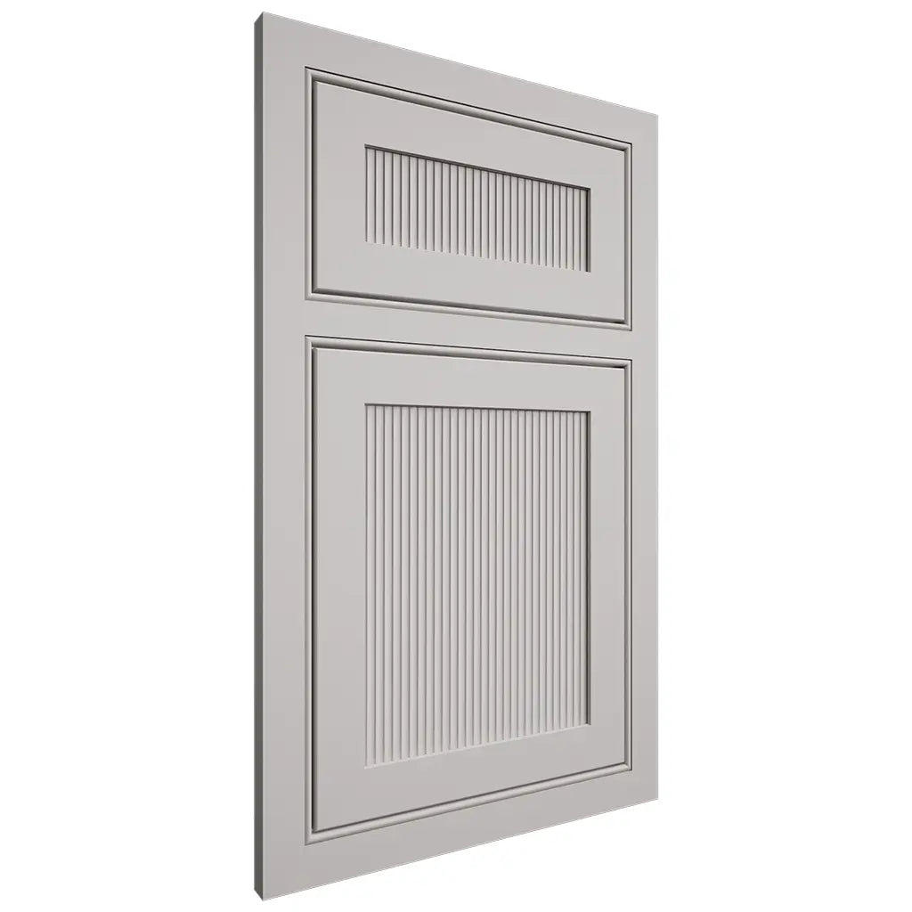Shiloh Cabinetry Beaded Inset Reeded Malibu Paintable Mindful Gray Door