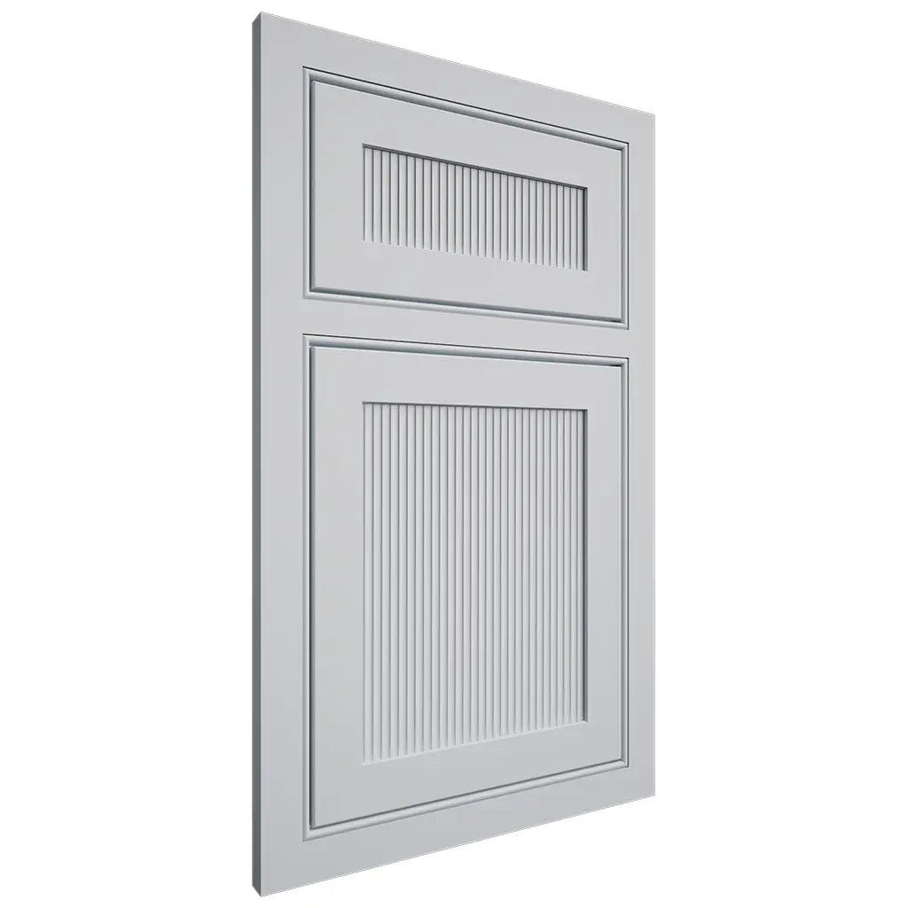 Shiloh Cabinetry Beaded Inset Reeded Malibu Paintable Niebla Azul Door