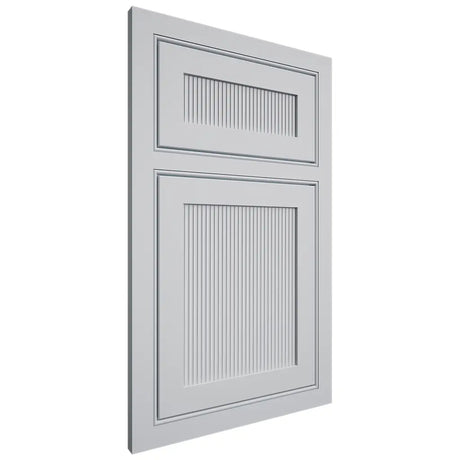 Shiloh Cabinetry Beaded Inset Reeded Malibu Paintable Niebla Azul Door