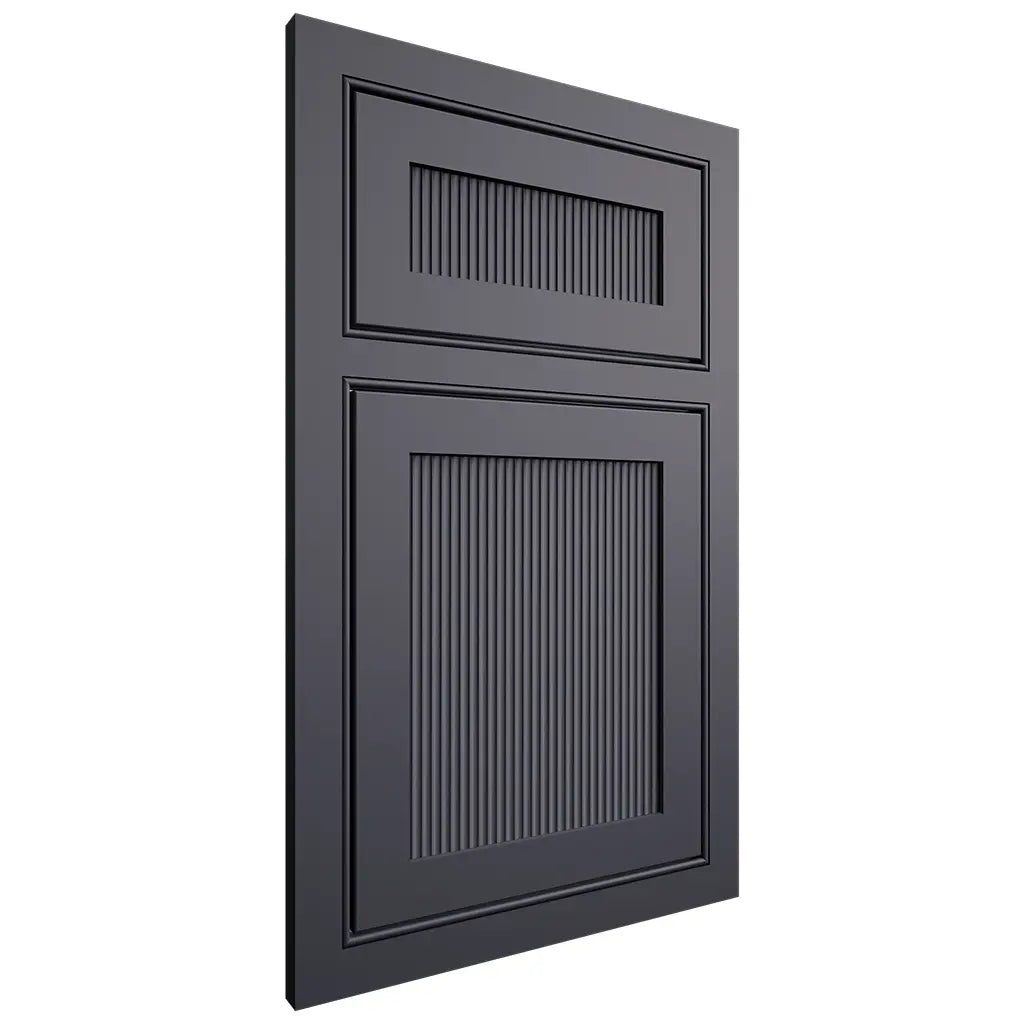 Shiloh Cabinetry Beaded Inset Reeded Malibu Paintable Outerspace Door