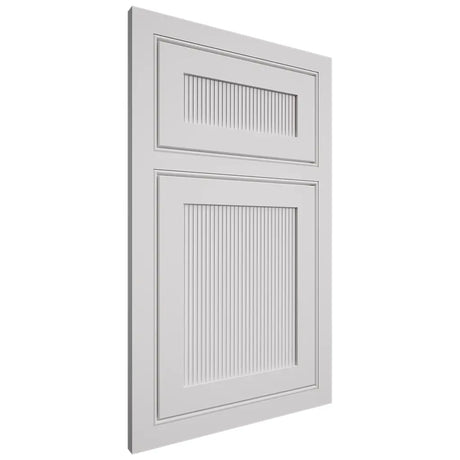 Shiloh Cabinetry Beaded Inset Reeded Malibu Paintable Polar Door