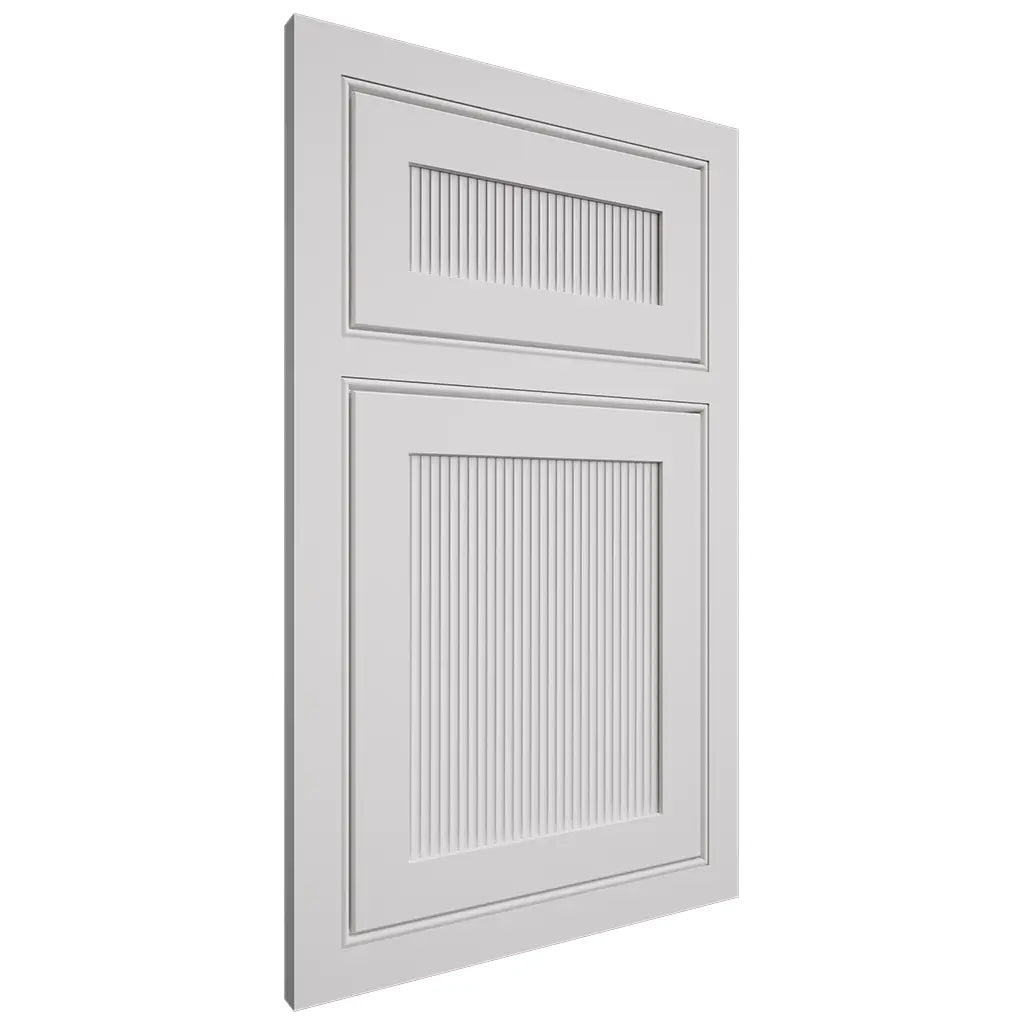 Shiloh Cabinetry Beaded Inset Reeded Malibu Paintable Pure White Door