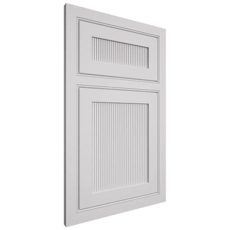 Shiloh Cabinetry Beaded Inset Reeded Malibu Paintable Pure White Door