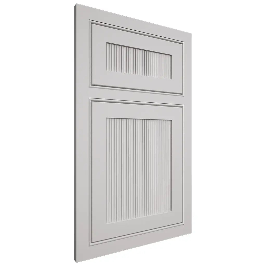 Shiloh Cabinetry Beaded Inset Reeded Malibu Paintable Repose Gray Door