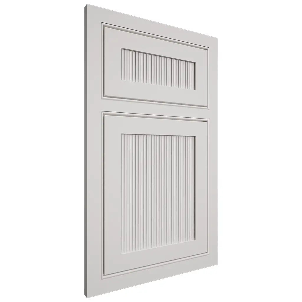 Shiloh Cabinetry Beaded Inset Reeded Malibu Paintable Soft White Door