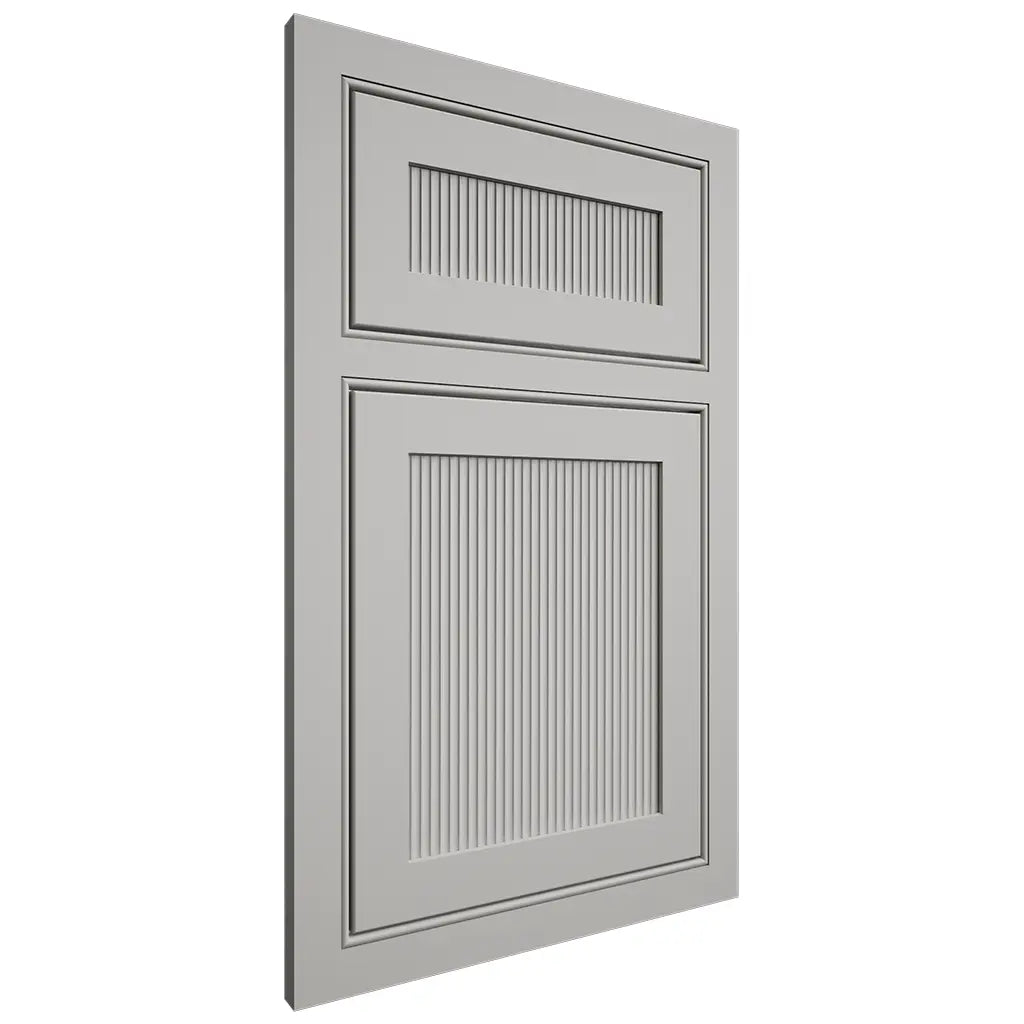 Shiloh Cabinetry Beaded Inset Reeded Malibu Paintable Unusual Gray Door